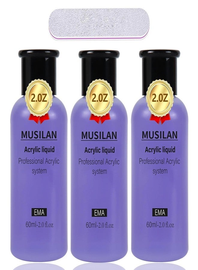 MUSILAN Monomer Acrylic Nail Liquid 6oz for Acrylic Powder - Professional 180ml Monomer Nail Liquid Powder Extension 3D Nail Art - MMA Free,Quick Dry Time,Non-Yellowing - Image 1